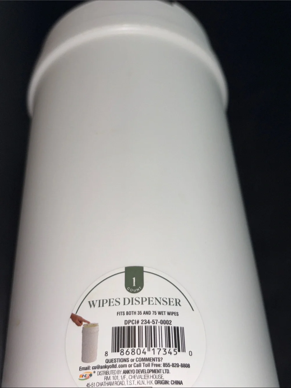 Wipes Dispenser generic white